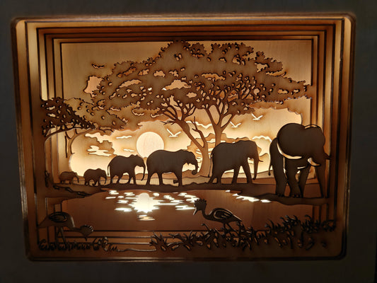 Light-Box Elephants