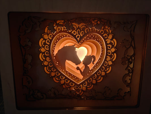 Light-Box Horse-Love